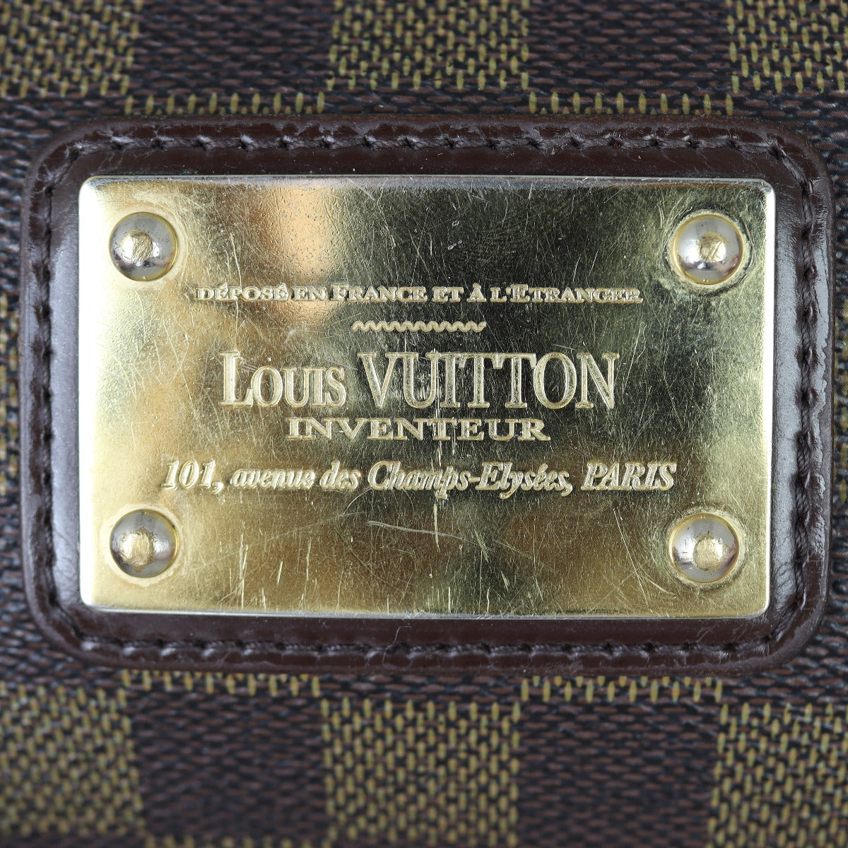 Louis Vuitton Eva Pochette Damier Ebene Hardware