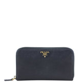 Prada Saffiano Zippy Wallet Front