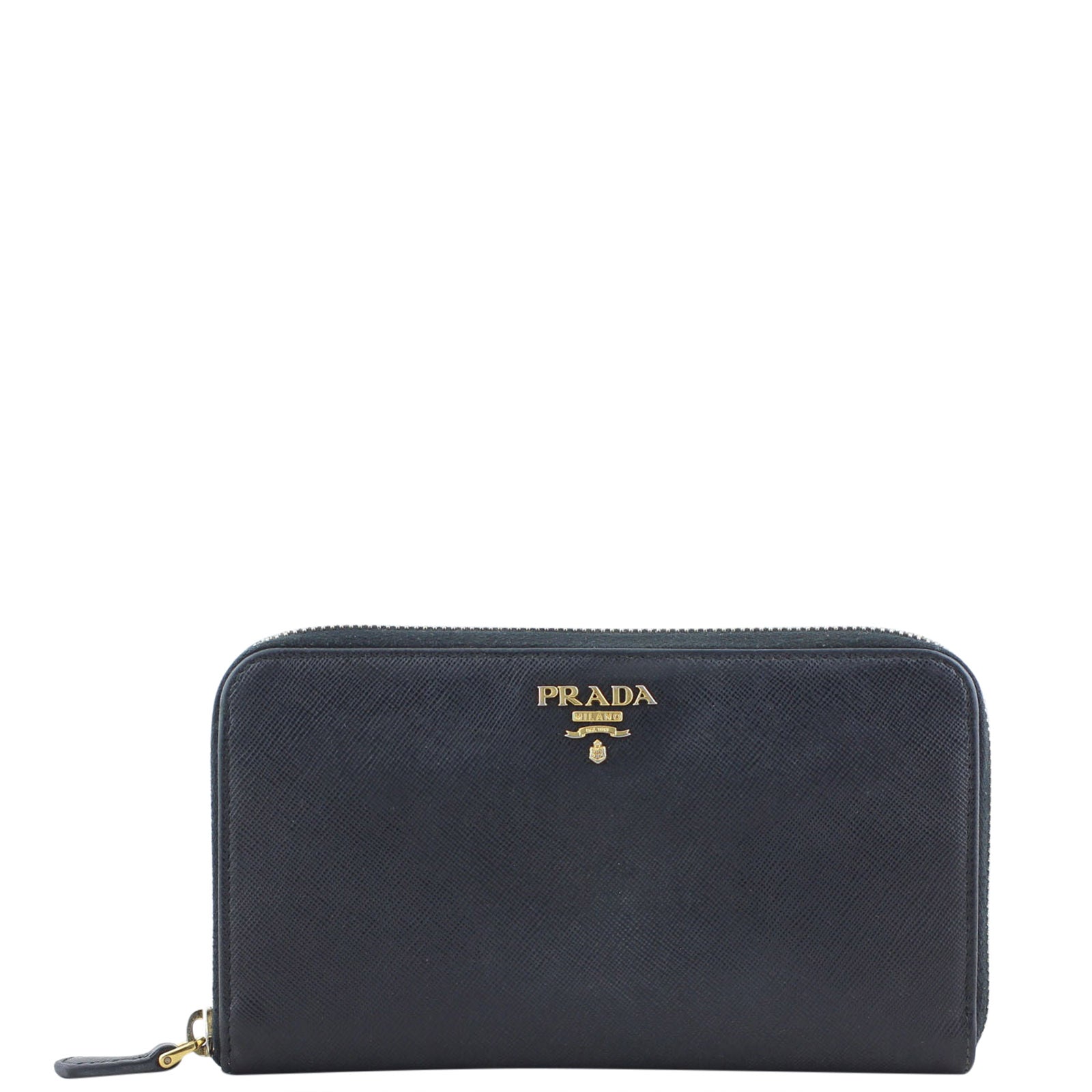 Prada Saffiano Zippy Wallet Front