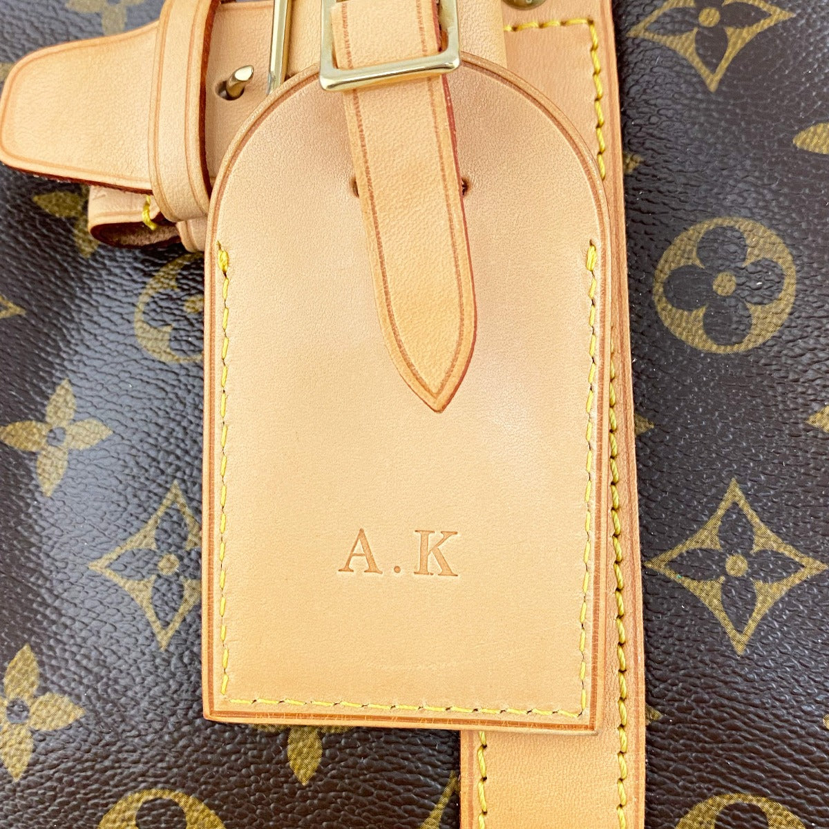 Louis Vuitton Keepall 55 Bandouliere Monogram Initials