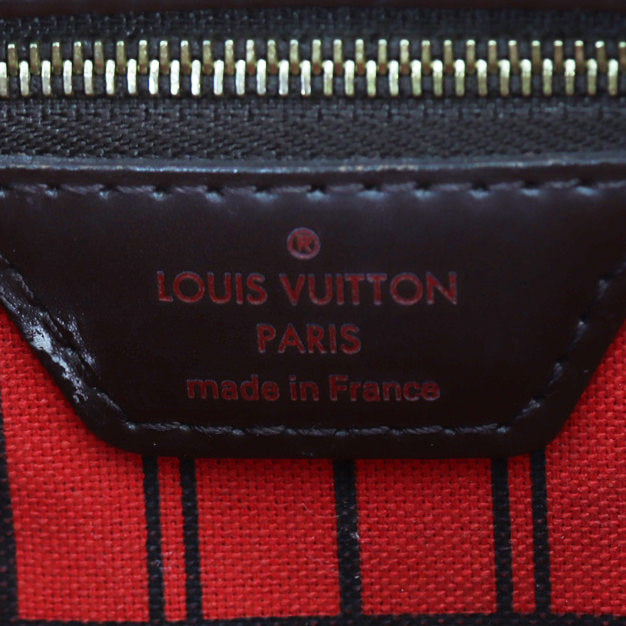 Louis Vuitton Neverfull MM Damier Ebene Interior Stamp