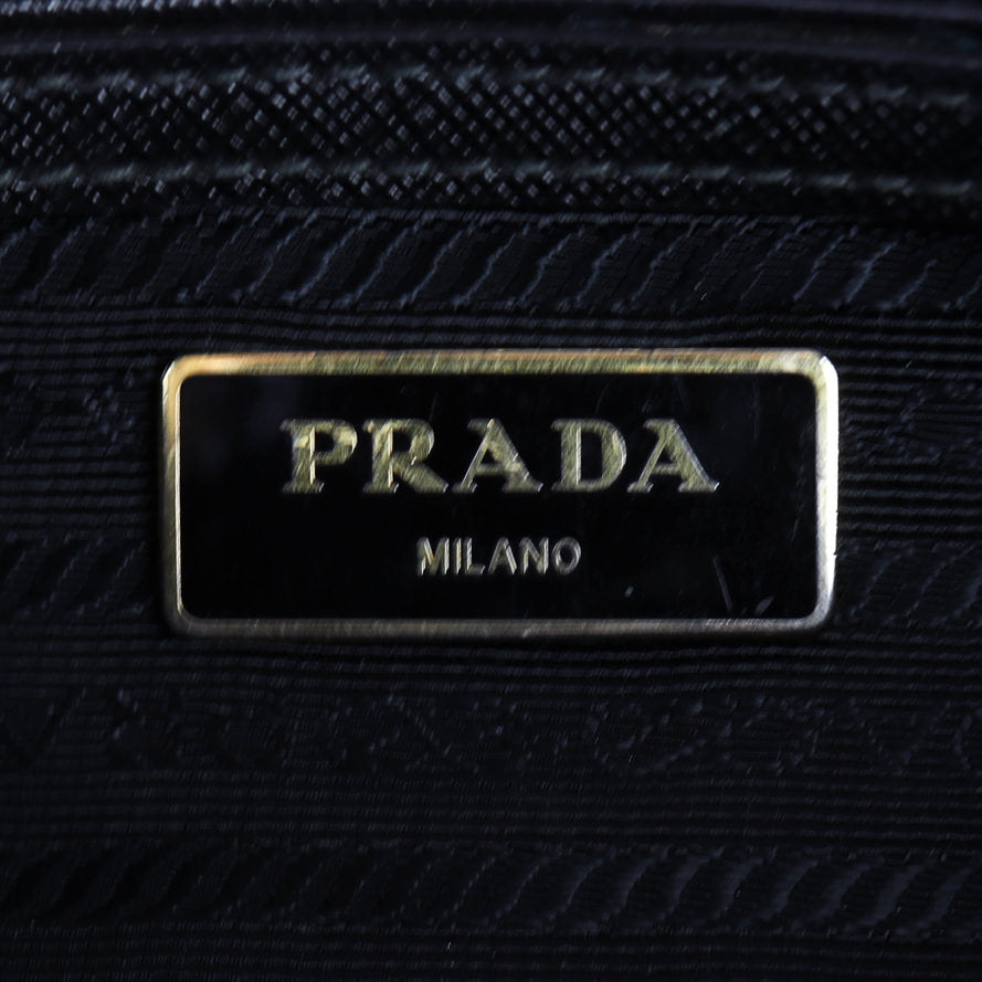 Prada Saffiano Lux Galleria Double Zip Tote Small Hardware