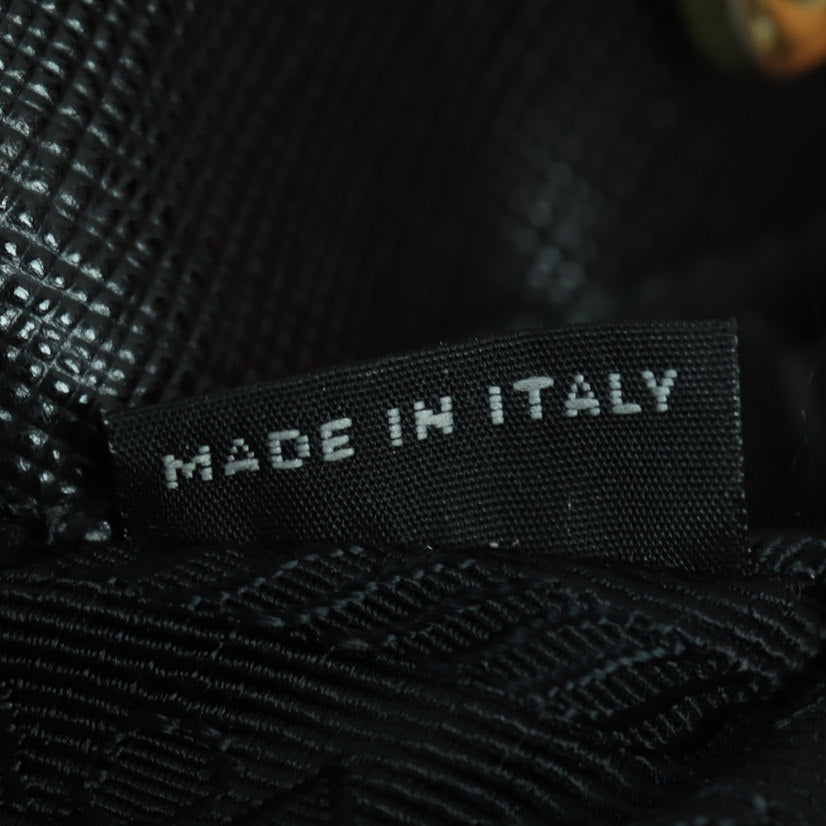 Prada Saffiano Lux Galleria Double Zip Tote Small Interior Stamp