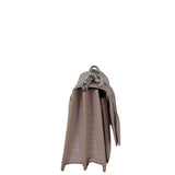 Saint Laurent Sunset Medium Croc-Embossed