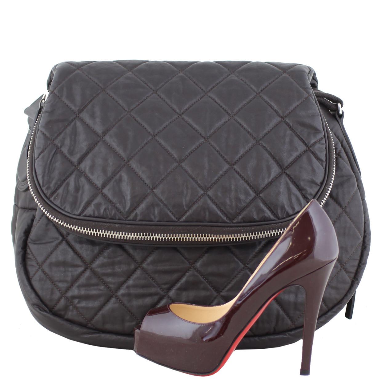 Chanel Expandable Messenger Bag shoe