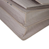 Saint Laurent Sunset Medium Croc-Embossed