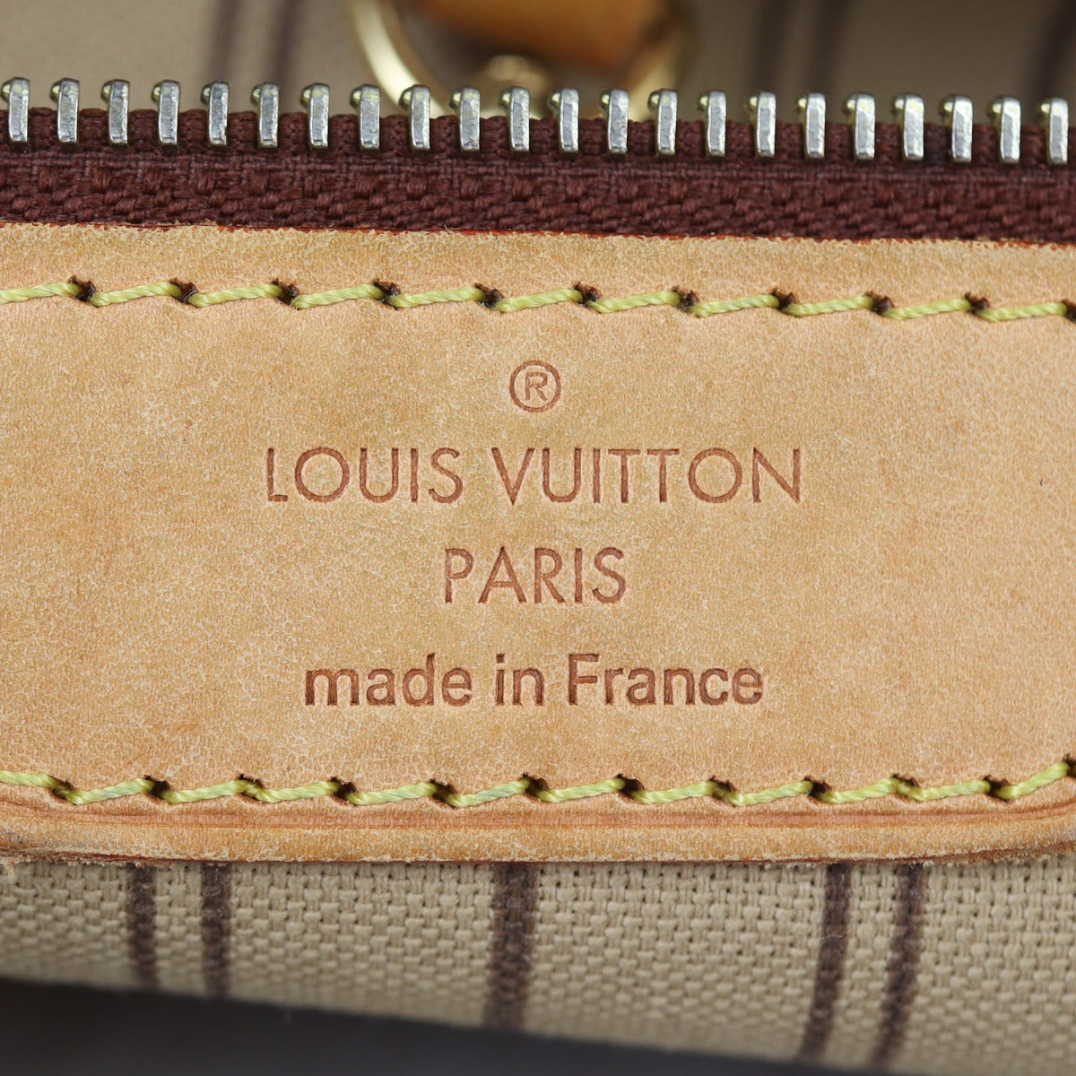 Louis Vuitton Neverfull MM Monogram Interior Stamp