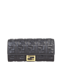 Fendi Baguette FF Embossed Wallet on Chain