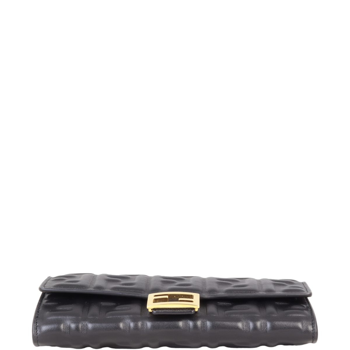 Fendi Baguette FF Embossed Wallet on Chain