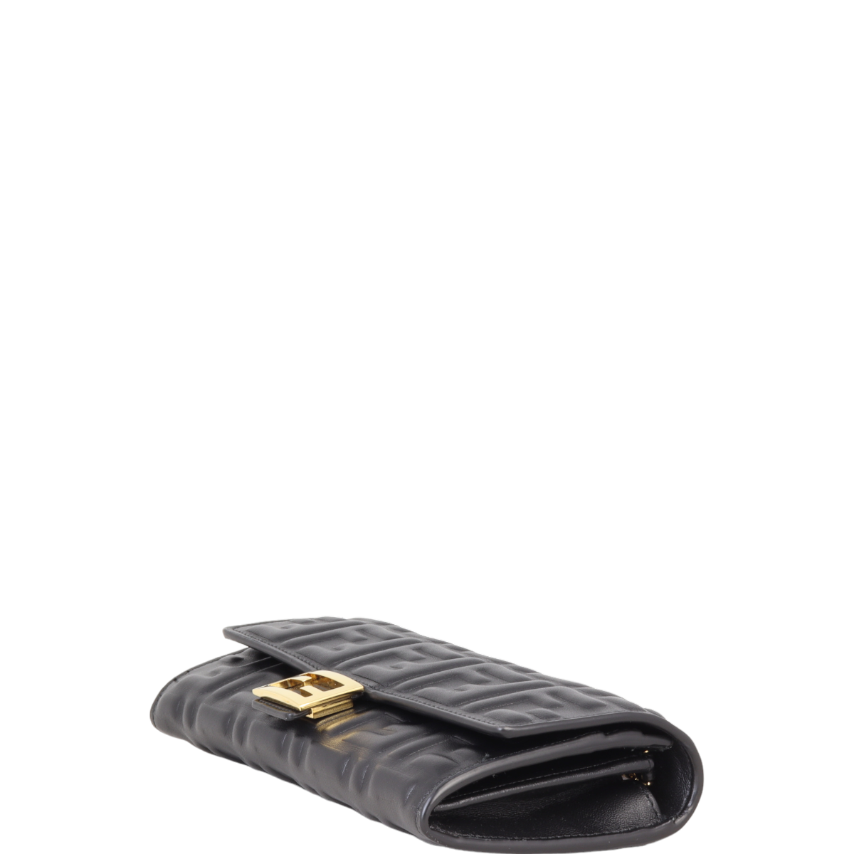 Fendi Baguette FF Embossed Wallet on Chain