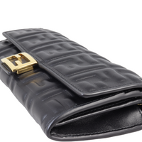 Fendi Baguette FF Embossed Wallet on Chain