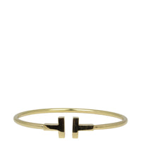 Tiffany & Co T Wire Bracelet 18k Yellow Gold Bracelet