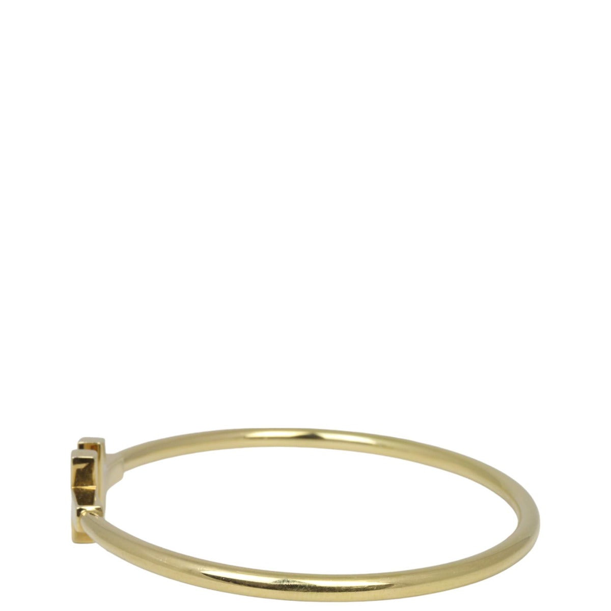 Tiffany & Co T Wire Bracelet 18k Yellow Gold Bracelet