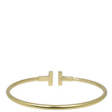 Tiffany & Co T Wire Bracelet 18k Yellow Gold Bracelet