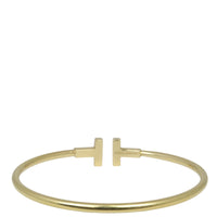 Tiffany & Co T Wire Bracelet 18k Yellow Gold Bracelet