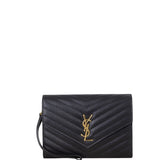Saint Laurent Cassandre Flap Wristlet Pouch