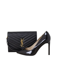 Saint Laurent Cassandre Flap Wristlet Pouch