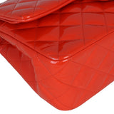 Chanel Classic Double Flap Jumbo Patent | Red