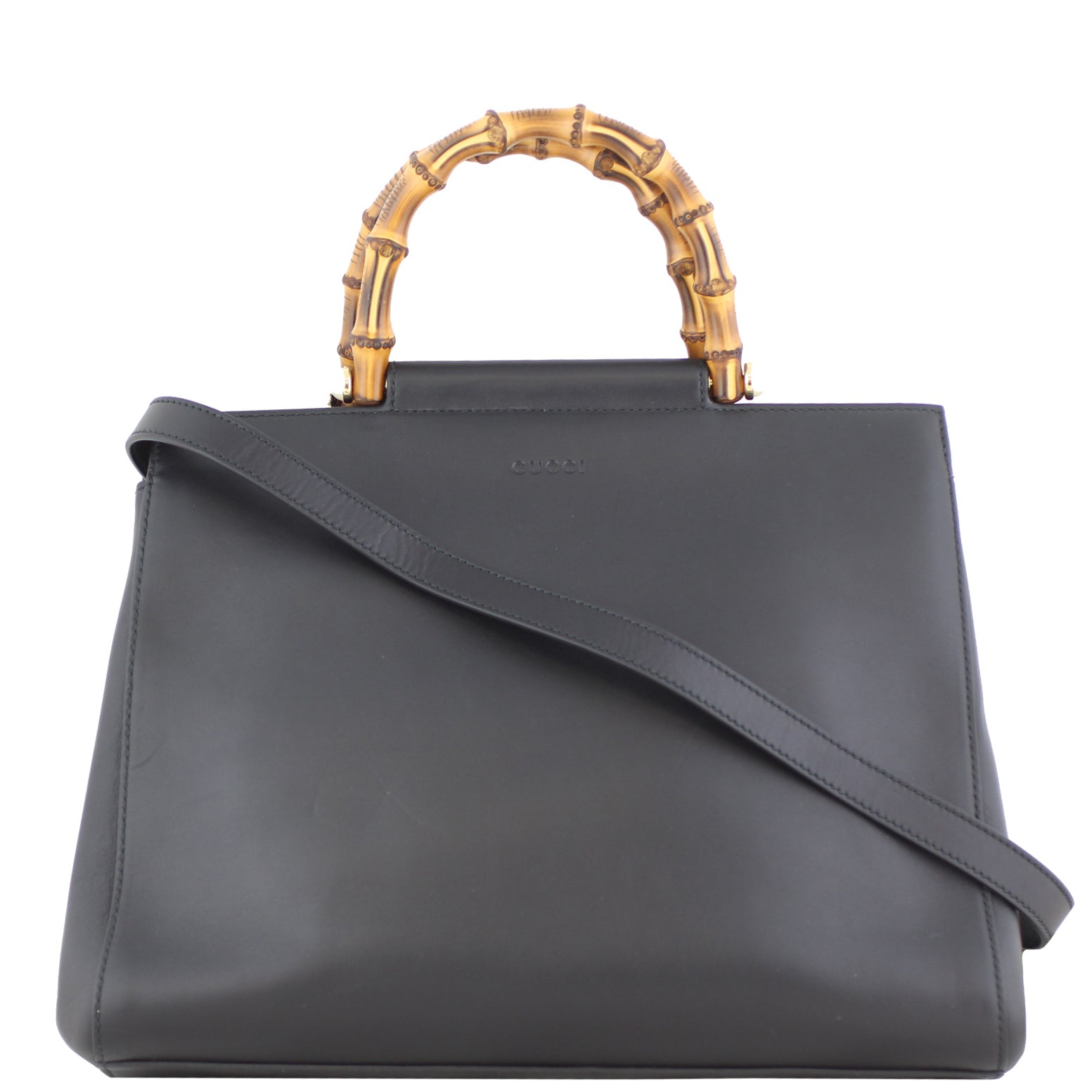 Gucci Nymphaea Medium Top Handle Bag front strap