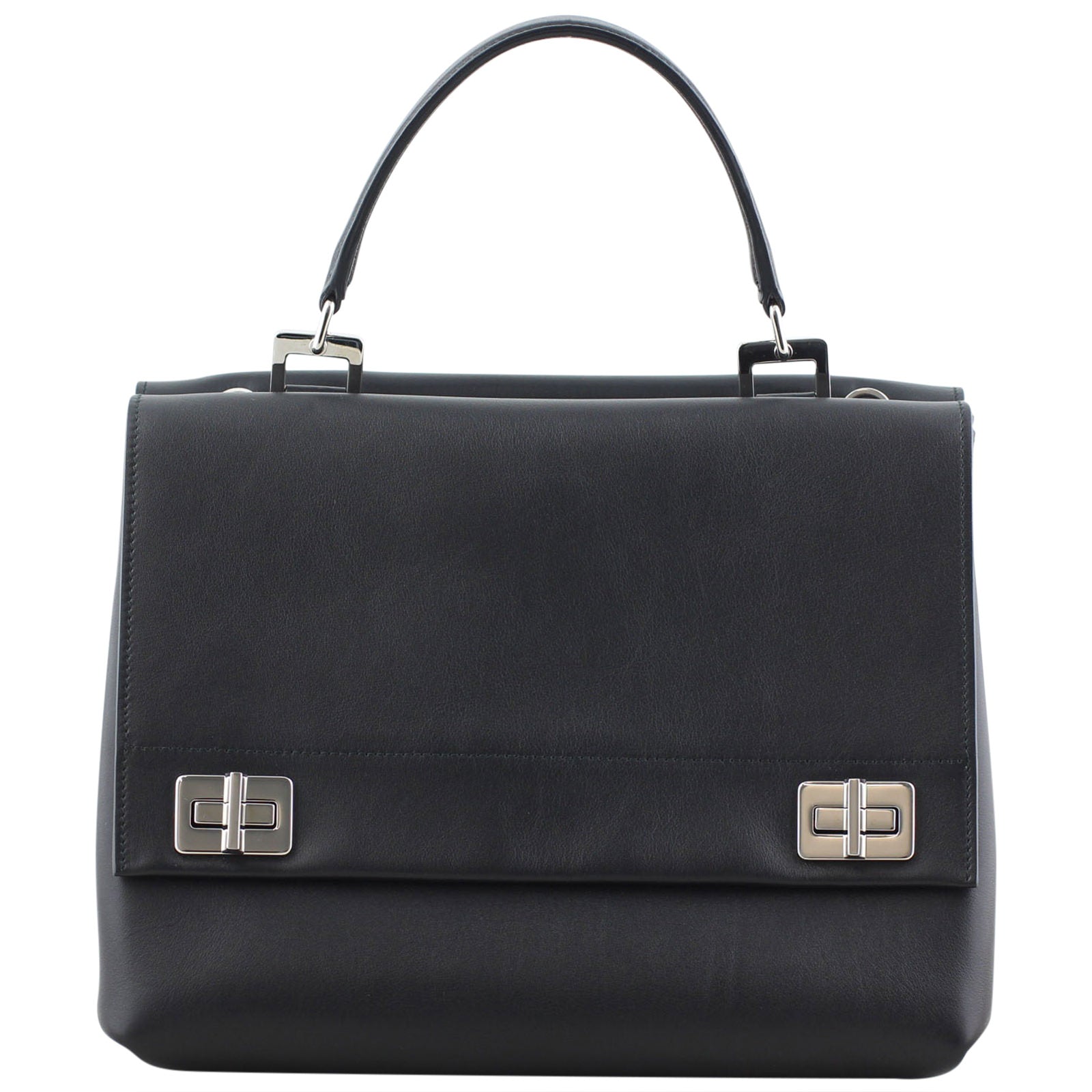 Prada Lux Double Sided Flat Satchel Front