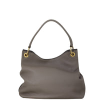 Prada Vitello Daino Logo Embossed Shoulder Bag