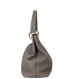 Prada Vitello Daino Logo Embossed Shoulder Bag