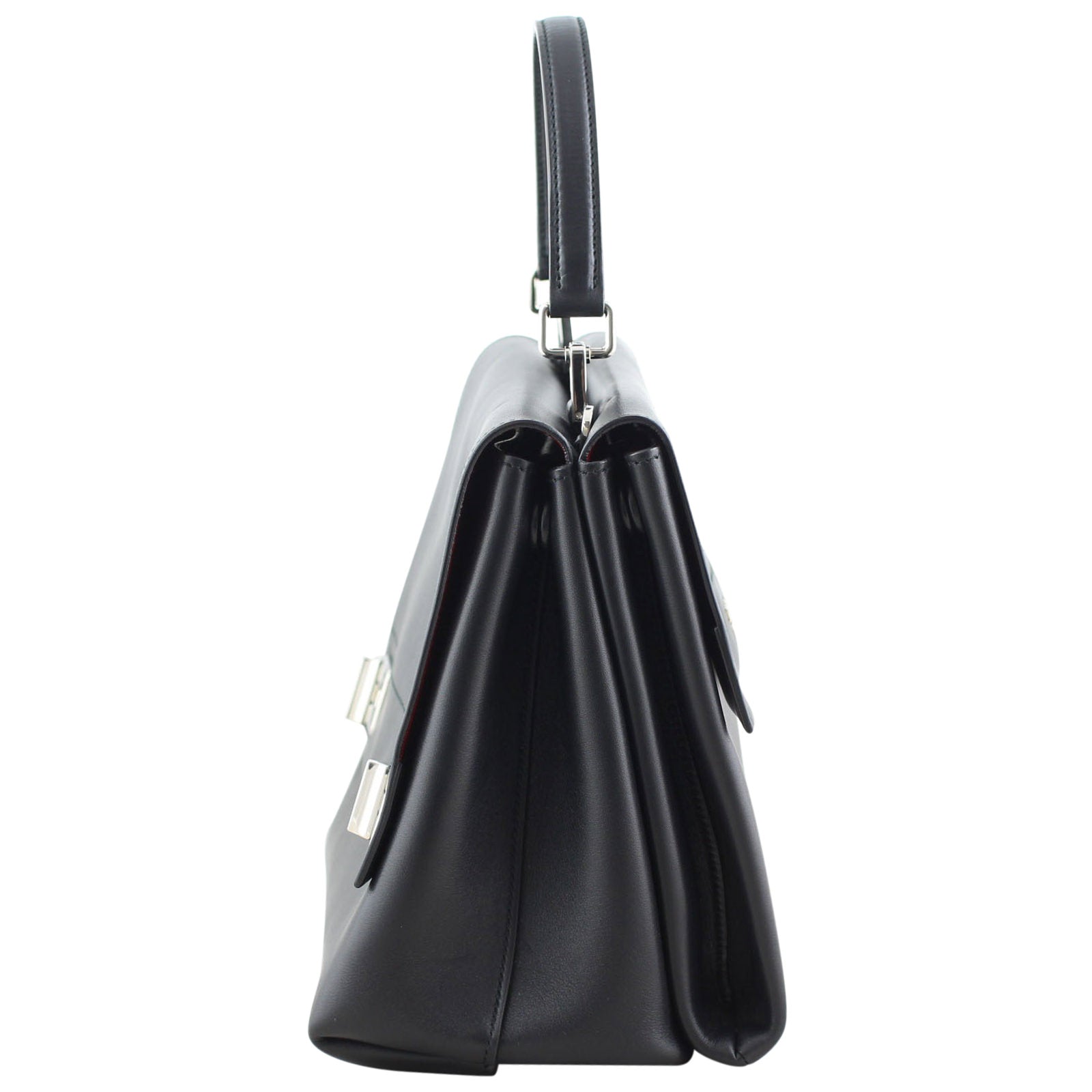 Prada Lux Double Sided Flat Satchel Left