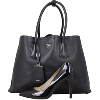Prada City Calf Double Bag Large