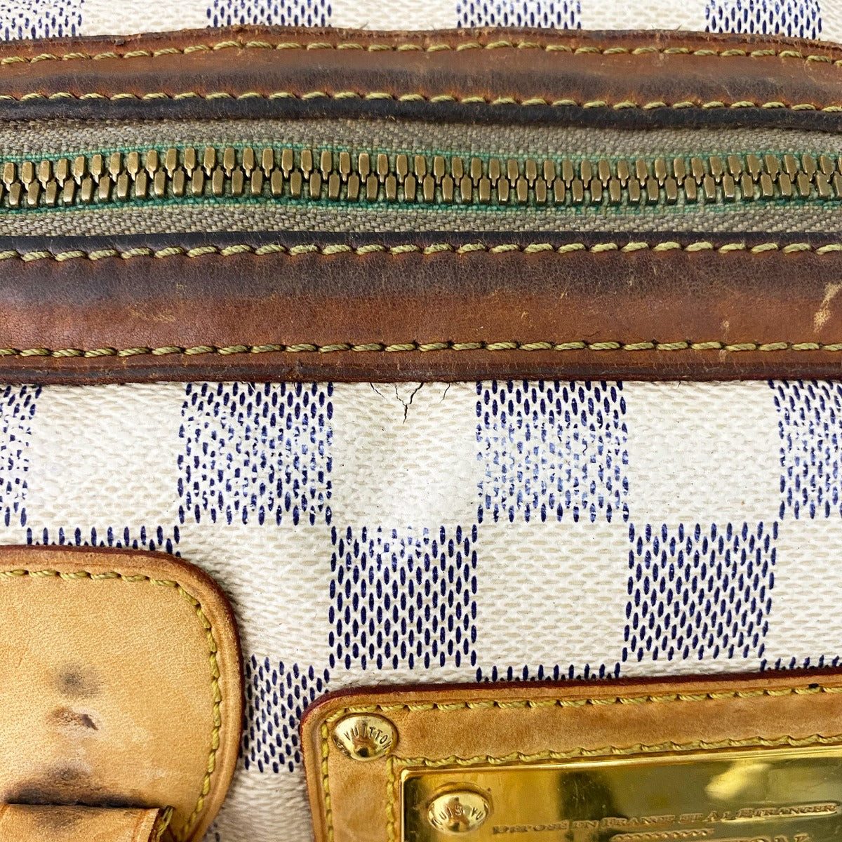 Louis Vuitton Berkeley Damier Azur Cracks