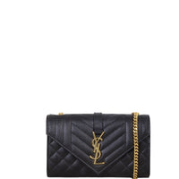 Saint Laurent Monogram Mix Matelasse Envelope Chain Bag Small