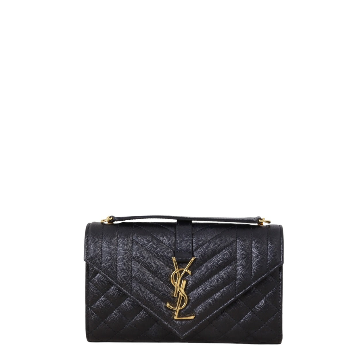 Saint Laurent Monogram Mix Matelasse Envelope Chain Bag Small