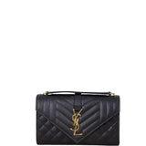 Saint Laurent Monogram Mix Matelasse Envelope Chain Bag Small