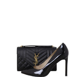 Saint Laurent Monogram Mix Matelasse Envelope Chain Bag Small