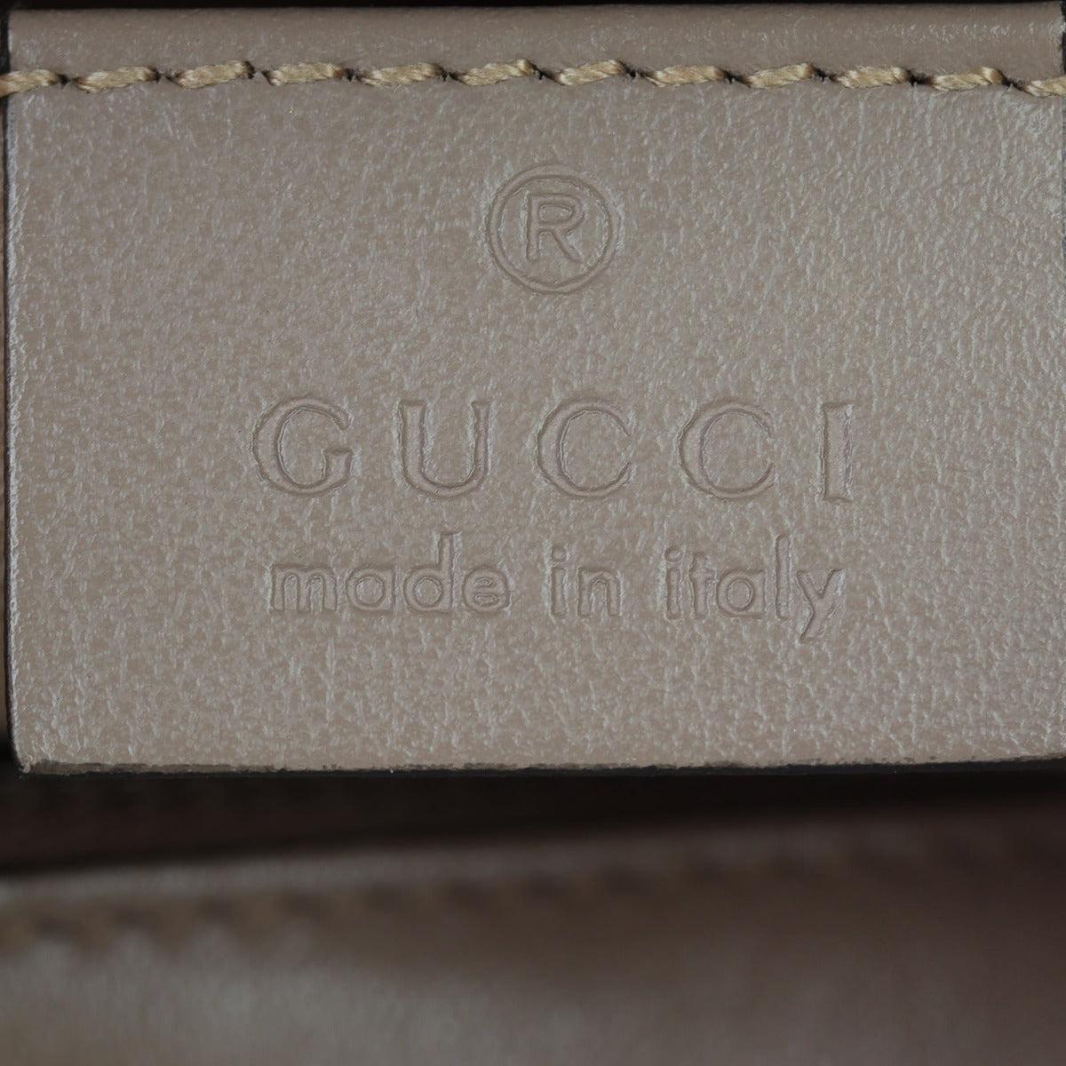 Gucci GG Marmont Small Camera Bag Interior Stamp