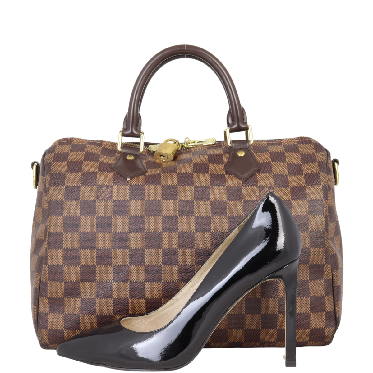 Louis Vuitton Speedy 30 Bandouliere Damier Ebene