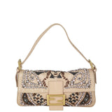 Fendi Python Beaded Baguette Bag