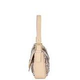 Fendi Python Beaded Baguette Bag