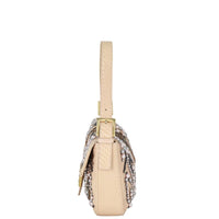 Fendi Python Beaded Baguette Bag
