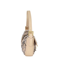 Fendi Python Beaded Baguette Bag