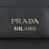 Prada Lux Double Sided Flat Satchel Logo