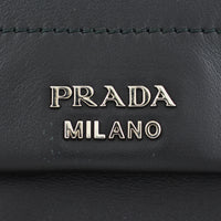 Prada Lux Double Sided Flat Satchel Logo