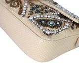 Fendi Python Beaded Baguette Bag