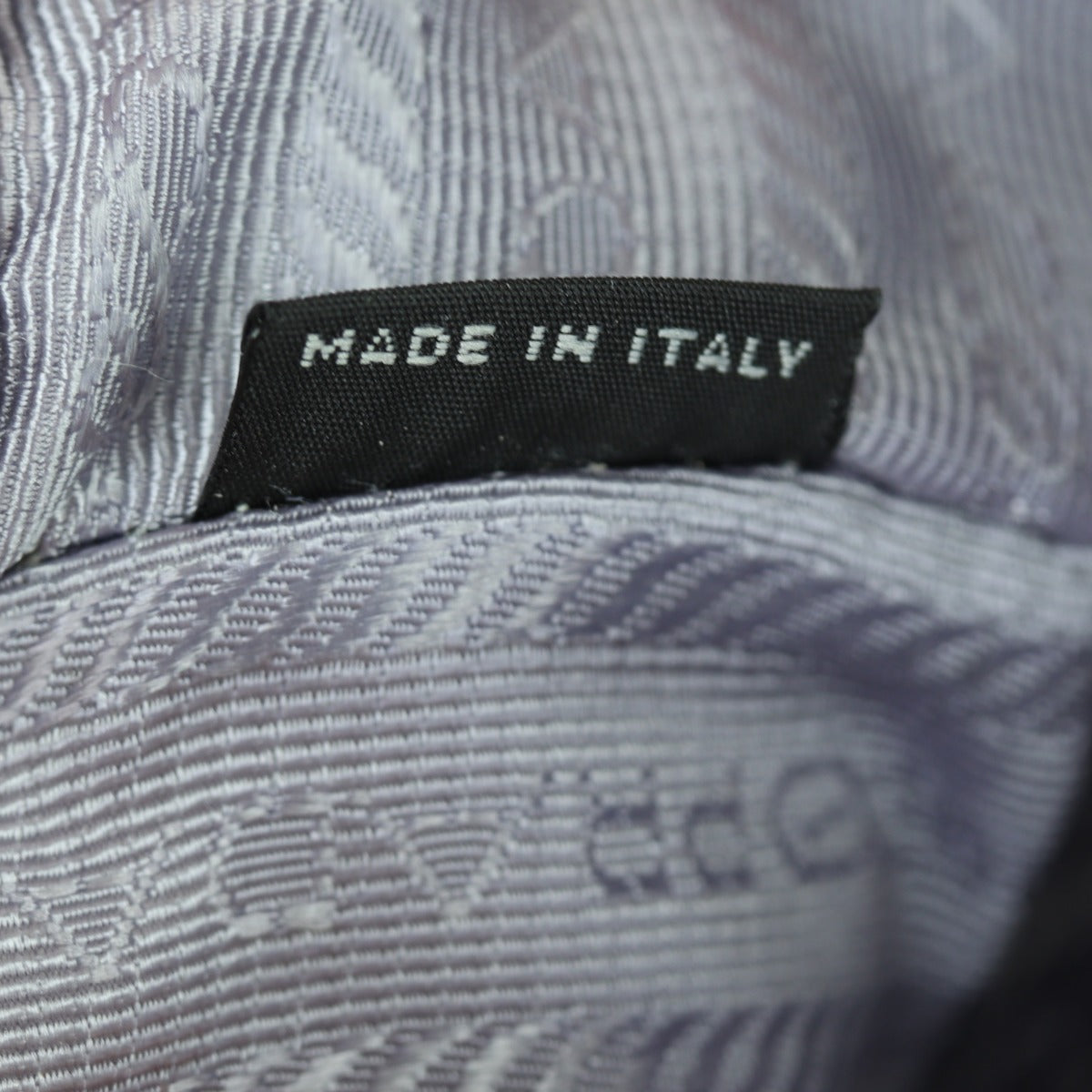 Prada Saffiano Lux Galleria Double Zip Tote Medium Interior Stamp