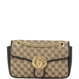 Gucci GG Canvas Marmont Diagonal Small Shoulder Bag