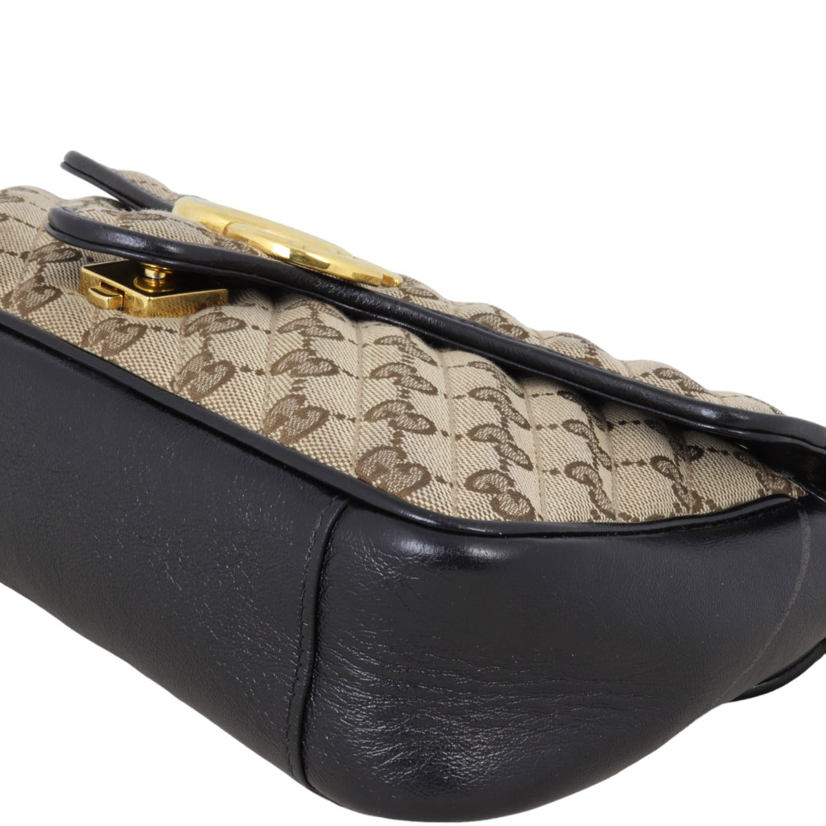 Gucci GG Canvas Marmont Diagonal Small Shoulder Bag