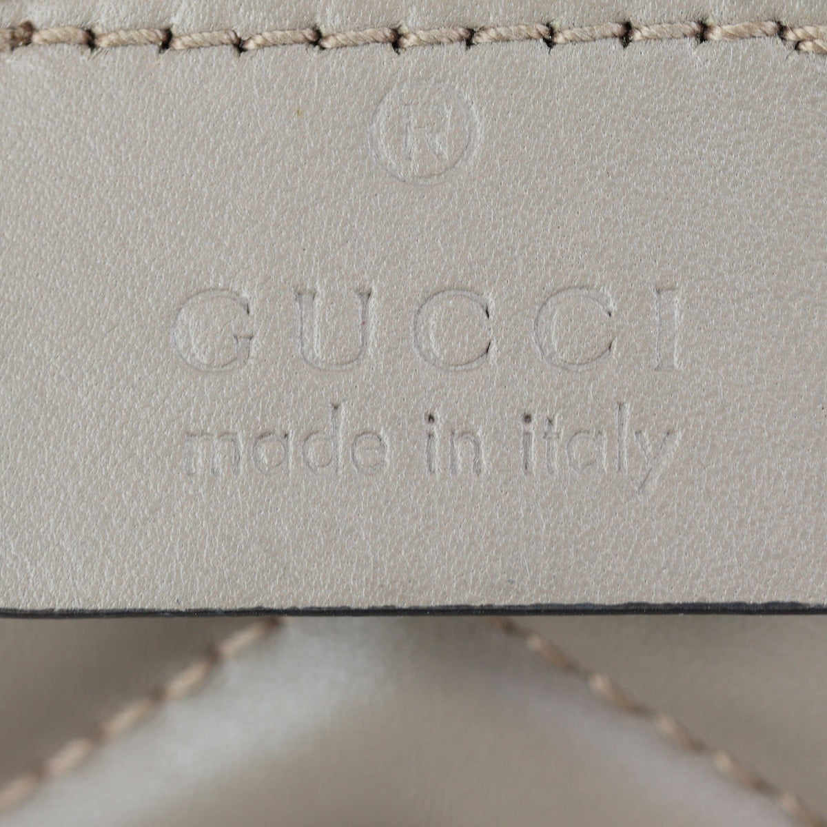 Gucci GG Marmont Super Mini Shoulder Bag interior Stamp
