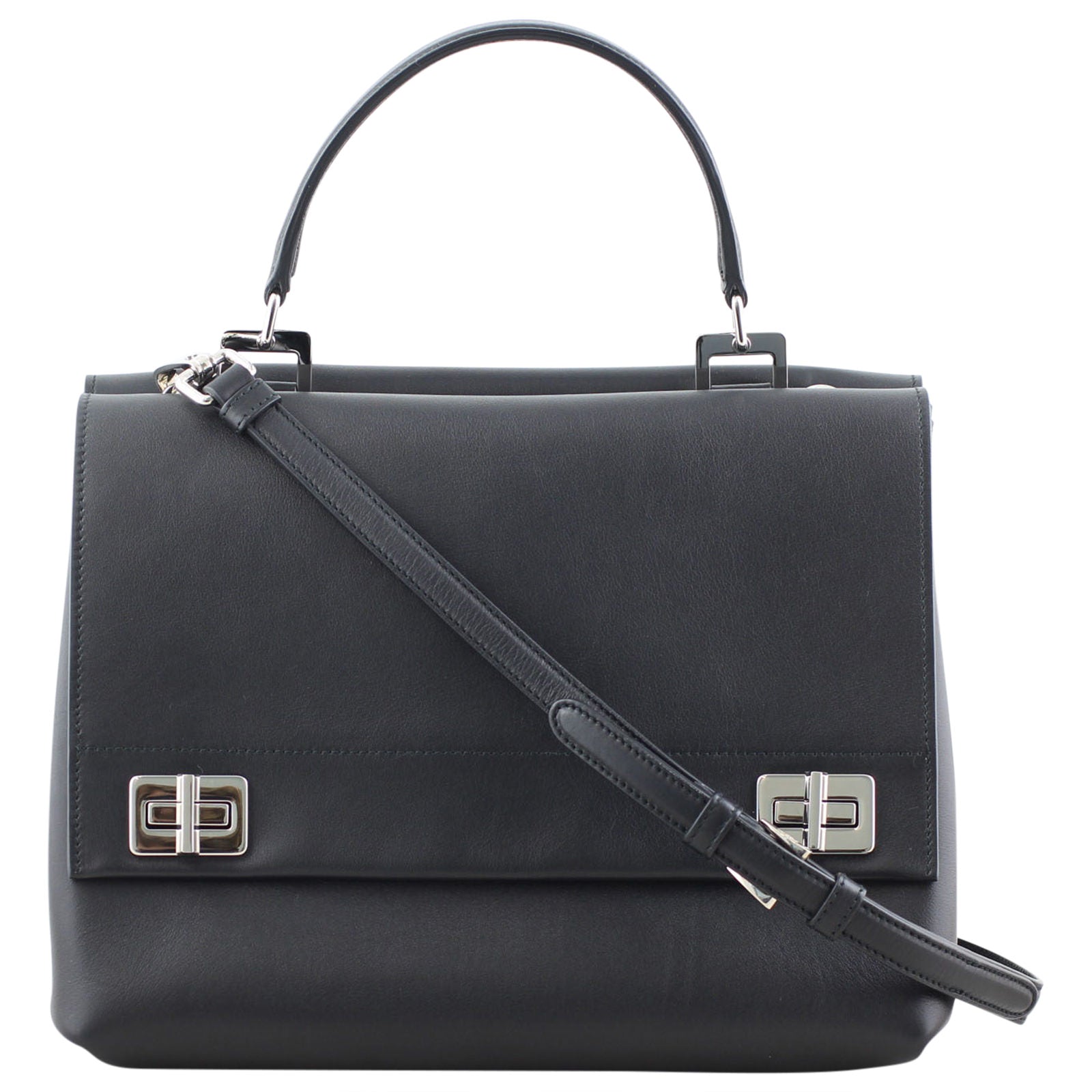 Prada Lux Double Sided Flat Satchel Front