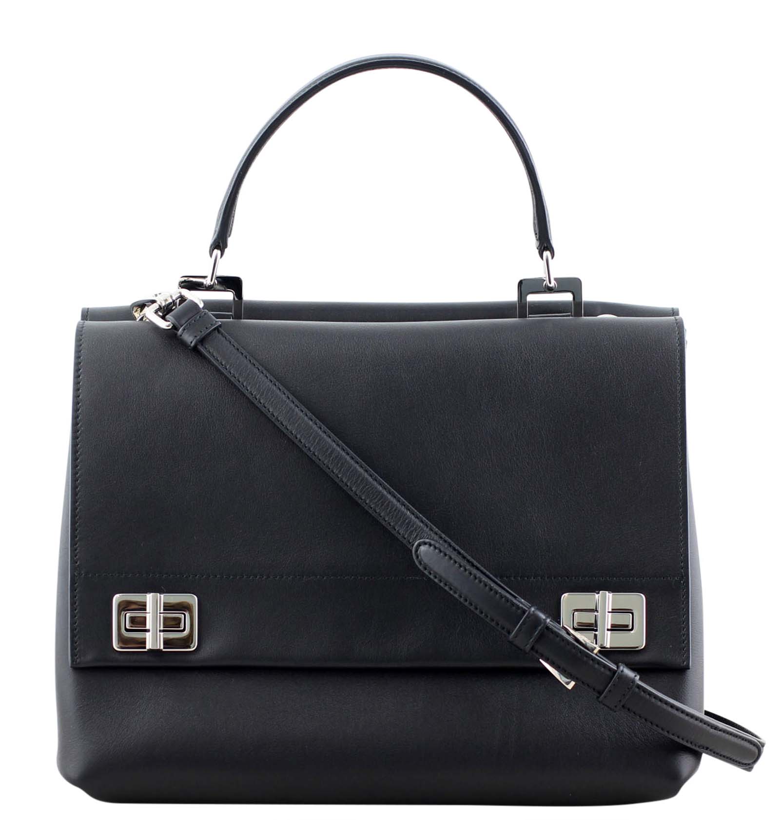 Prada Lux Double Sided Flat Satchel Front