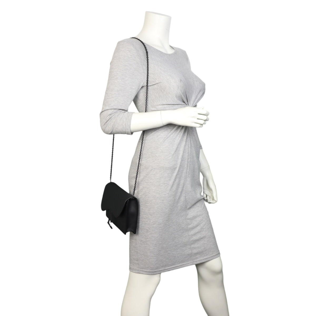 Dior Saddle Pouch Wallet on Chain Ultramatte