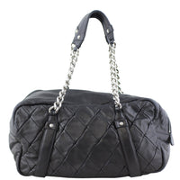 Chanel Diagonal Zip Bowler Bag front
